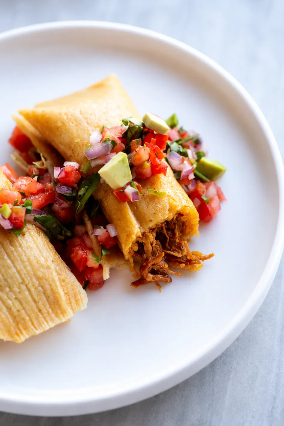 Traditional Mexican tamales at El Cafesito in Old Strathcona, Edmonton
