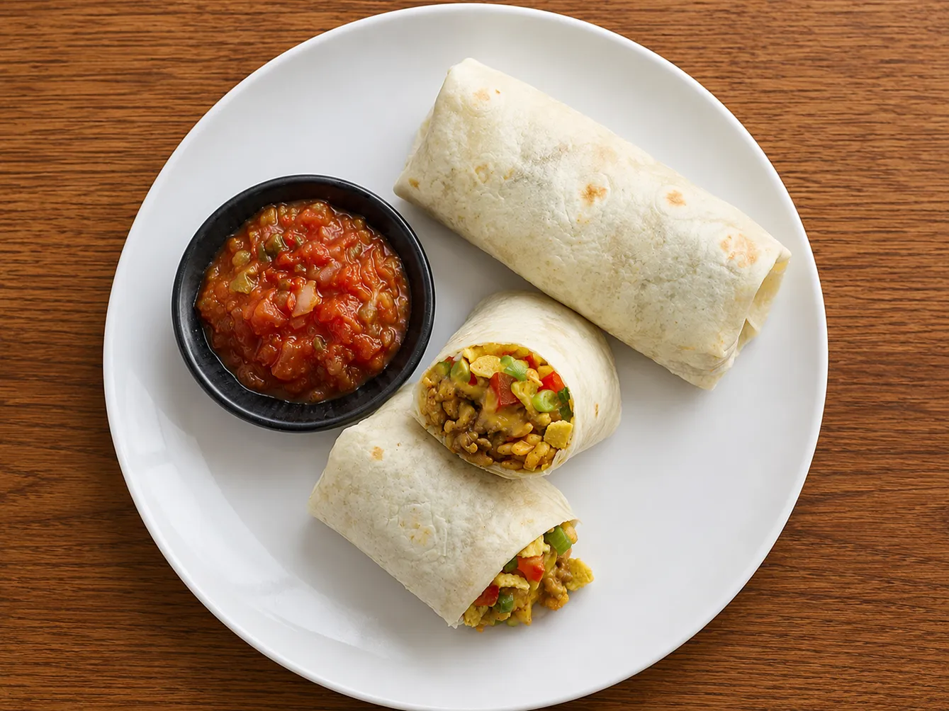 Mexican street burritos at El Cafesito By Mexicanada in Edmonton