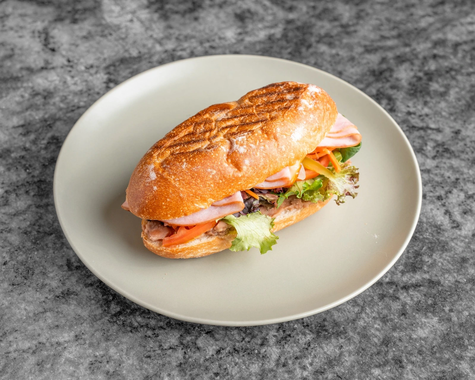 Torta de Hamon — Mexican ham torta at El Cafesito By Mexicanada in Edmonton